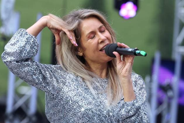 ORF Wenn die Musi spielt singer Simone Stelzer during rehearsals for the music open air Wenn die Musi spielt on 23 06 2023 in Bad Kleinkirchheim 20230623SBK0310