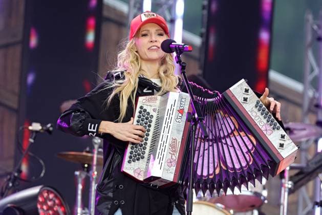 ORF Wenn die Musi spielt singer Melissa Naschenweng during rehearsals for the music open air Wenn die Musi spielt on 23 06 2023 in Bad Kleinkirchheim 20230623SBK0344