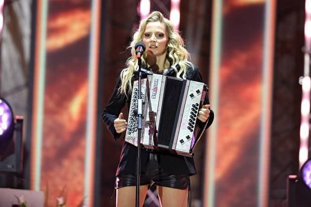 ORF Wenn die Musi spielt singer Melissa Naschenweng during rehearsals for the music open air Wenn die Musi spielt on 23 06 2023 in Bad Kleinkirchheim 20230623SBK0107