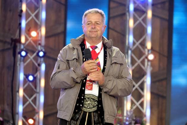 ORF Wenn die Musi spielt singer Norbert Rier Kastelruther Spatzen during rehearsals for the music open air Wenn die Musi spielt on 23 06 2023 in Bad Kleinkirchheim 20230623SBK0353
