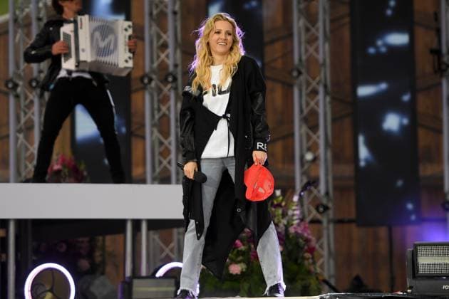 24 06 2023 Bad Kleinkirchheim St Oswald am Hoferriegel in Austria AUT rehearsals Wenn die Musi spielt Open Air 2023 Melissa Naschenweng,