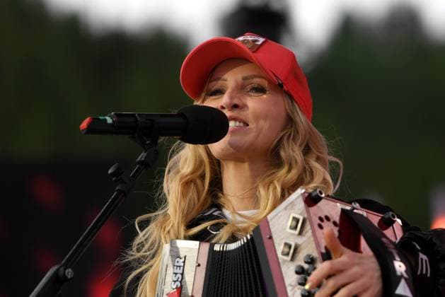 24 06 2023 Bad Kleinkirchheim St Oswald am Hoferriegel in Austria AUT rehearsals Wenn die Musi spielt Open Air 2023 Melissa Naschenweng,