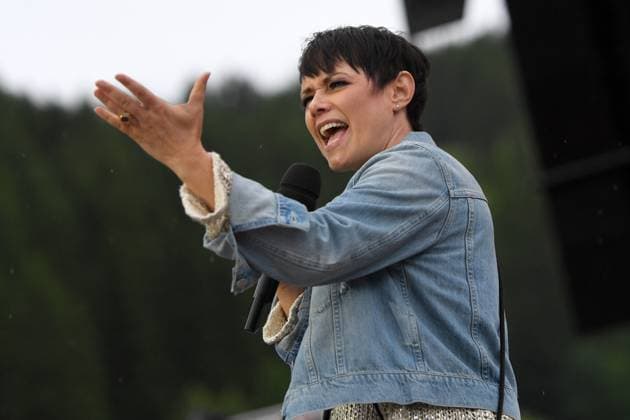 24 06 2023 Bad Kleinkirchheim St Oswald am Hoferriegel in Austria AUT rehearsals Wenn die Musi spielt Open Air 2023 Francine Jordi,