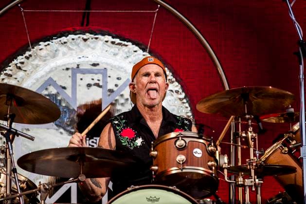 Red Hot Chili Peppers live at Tinderbox 2023, Odense, Denmark Odense, Denmark. 24th, June 2023. The American rock band Red Hot Chili Peppers performs a live concert during the Danish music festival Tinderbox 2023 in Odense. Here drummer Chad Smith is seen live on stage. Odense Denmark  Copyright: xGonzalesxPhoto LassexLagonix