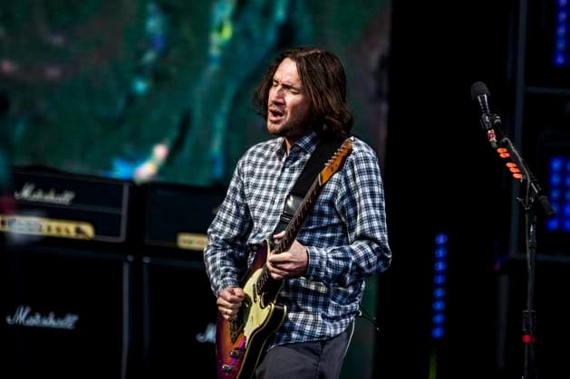 Red Hot Chili Peppers live at Tinderbox 2023, Odense, Denmark Odense, Denmark. 24th, June 2023. The American rock band Red Hot Chili Peppers performs a live concert during the Danish music festival Tinderbox 2023 in Odense. Here guitarist John Frusciante is seen live on stage. Odense Denmark  Copyright: xGonzalesxPhoto LassexLagonix
