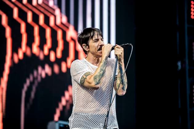 Red Hot Chili Peppers live at Tinderbox 2023, Odense, Denmark Odense, Denmark. 24th, June 2023. The American rock band Red Hot Chili Peppers performs a live concert during the Danish music festival Tinderbox 2023 in Odense. Here singer and songwriter Anthony Kiedis is seen live on stage. Odense Denmark  Copyright: xGonzalesxPhoto LassexLagonix