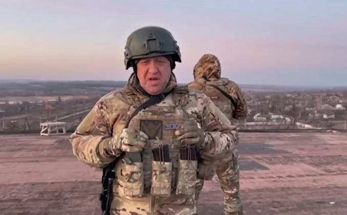 June 24, 2023, Rostov-on-Don, Donetsk Oblast, Ukraine: A screen grab of Russian Yevgeny Prigozhin, owner of the Wagner Group of mercenaries threatening to march his soldiers to Moscow, June 24, 2023 outside Rostov-on-Don, Russia. Prigozhin launched a rebellion against Moscow accusing the government of lying to the nation and corruption. Rostov-on-Don Ukraine - ZUMAp138 20230624_zaa_p138_007 Copyright: xPoolx WagnerxGroupx
