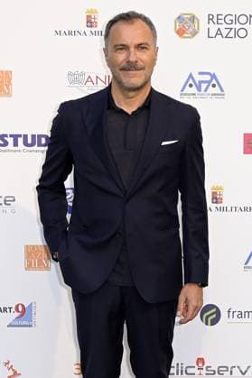 Mc Rome 24 06 2023 red carpet Pellicola d™Oro 2023 photo Mario Cartelli Image in the photo Massimiliano Gallo