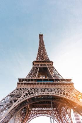 Eiffel Tower from below at sunset The Eiffel Tower from below at sunset against sky Copyright: xZoonar.com RubénxCarbóx 18206550