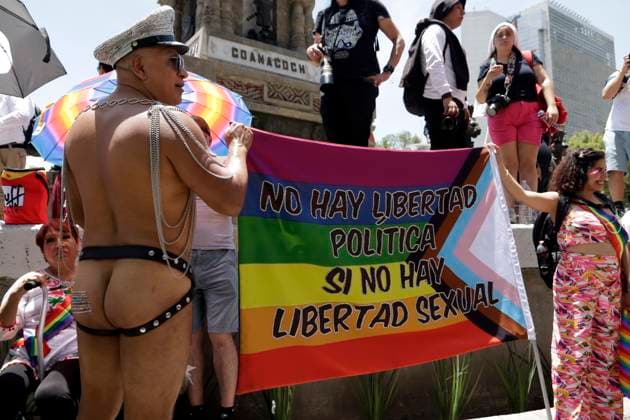250,000 people participate in the XLV LGBTTTIQA+ pride march in Mexico June 24, 2023, Mexico City, Mexico: Around 250,000 people participated in the XLV LGBTTTIQA+ pride march in Mexico City. on June 24, 2023 in Mexico City, Mexico (Photo by Luis Barron Eyepix Group). Copyright: xLuisxBarronx xEyepixxGroupx LB_20230624_LGBT22