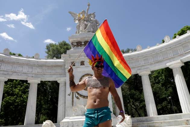 250,000 people participate in the XLV LGBTTTIQA+ pride march in Mexico June 24, 2023, Mexico City, Mexico: Around 250,000 people participated in the XLV LGBTTTIQA+ pride march in Mexico City. on June 24, 2023 in Mexico City, Mexico (Photo by Luis Barron Eyepix Group). Copyright: xLuisxBarronx xEyepixxGroupx LB_20230624_LGBT51