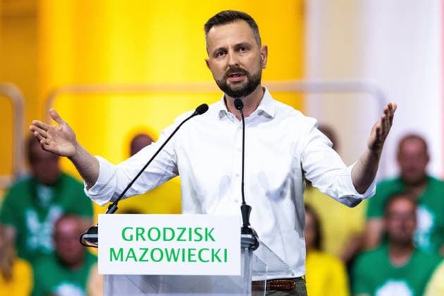 Third Way Election Convention In Poland Wladyslaw Kosiniak-Kamysz leader of the Polish People s Party (PSL) during the Third Way election convention in Poland , Grodzisk Mazowiecki, June 24, 2023, NO SALES POLAND Grodzisk Mazowiecki Poland  Copyright: xAndrzejxIwanczukx originalFilename: iwanczuk-thirdway230624_npJvN.jpg