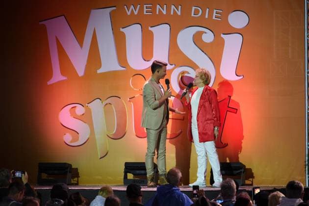 24 06 2023 Bad Kleinkirchheim St Oswald am Hoferriegel in Austria AUT Wenn die Musi spielt Open Air 2023 Marco Ventre and Peggy March,