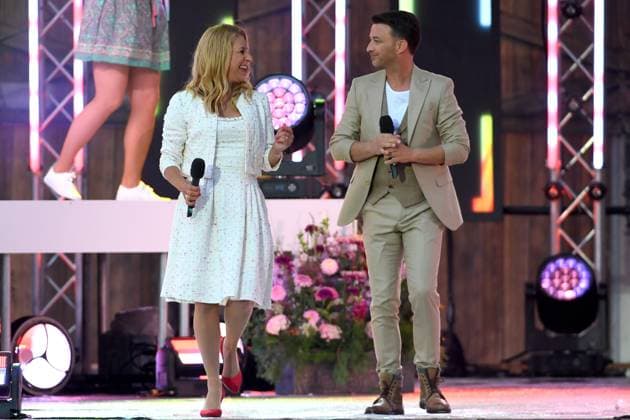 24 06 2023 Bad Kleinkirchheim St Oswald am Hoferriegel in Austria AUT Wenn die Musi spielt Open Air 2023 Stefanie Hertel and Marco Ventre,