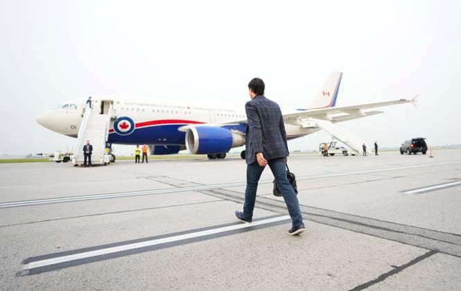 June 25, 2023, Ottawa, ON, CAN: Prime Minister Justin Trudeau departs Ottawa on Sunday, June 25, 2023., on route to Iceland. Ottawa CAN  - ZUMAc35_ 20230625_zaf_c35_004 Copyright: xSeanxKilpatrickx