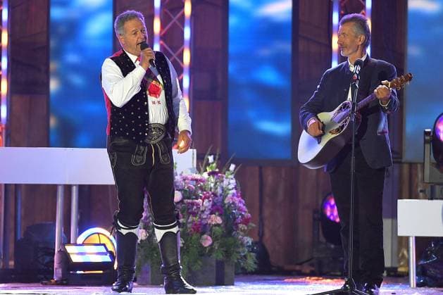 24 06 2023 Bad Kleinkirchheim St Oswald am Hoferriegel in Austria AUT Wenn die Musi spielt Open Air 2023 Kastelruther Spatzen and Oswald Sattler,