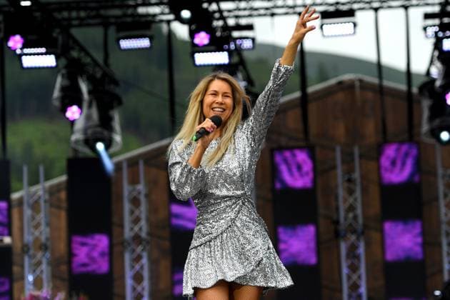 24 06 2023 Bad Kleinkirchheim St Oswald am Hoferriegel in Austria AUT Wenn die Musi spielt Open Air 2023 Simone,