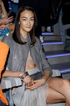 MFW - Emporio Armani Front Raw Japanese actress Ai Tominaga attends the Emporio Armani fashion show during Milan Fashion Week Autumn Winter 2019 20 on February 21, 2019 in Milan, Italy. Photo by Marco Piovanotto ABACAPRESS.COM Milan Italy  Copyright: xPiovanottoxMarco ABACAx 671639_024 PiovanottoxMarco ABACAx 671639_024