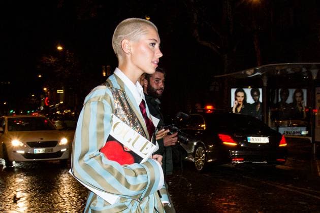 PFW - Vogue Paris Celebrating Its 100Th Anniversary At The Palais Galliera - Arrivals NB Iris Law attends the Vogue Paris celebrating its 100th anniversary at the Palais Galliera during Paris Fashion Week on October 01, 2021 in Paris, France. Photo by Nasser Berzane ABACAPRESS.COM Paris France  Copyright: xBerzanexNasser ABACAx 782731_133 BerzanexNasser ABACAx 782731_133