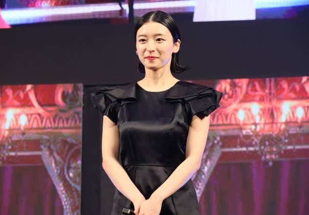 June 26, 2023, Tokyo, Japan - Japanese actress Yui Narumi attends the awarding ceremony of the Short Shorts Film Festival & Asia 2023 in Tokyo on Monday, June 26, 2023. Poland based Japanese animation artist Izumi Yoshida won the George Lucas award, grand prix of the film festival for her short animation movie The Bridge . (photo by Yoshio Tsunoda AFLO)  , aflo_222753562.jpg,