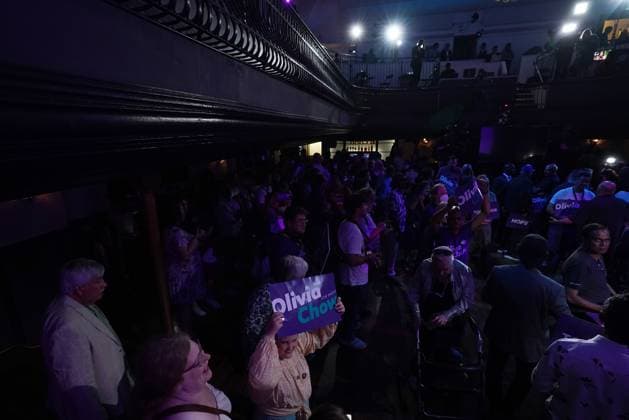 June 26, 2023, Toronto, ON, CANADA: Supporters cheer at Olivia Chow s election night event in Toronto on Monday, June 26, 2023. Toronto CANADA  - ZUMAc35_ 20230626_zaf_c35_105 Copyright: xChrisxYoungx
