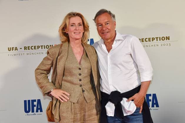 Entertainment Bilder des Tages Maria Furtwaengler und Nico Hofmann beim UFA Reception Event am 26.06.2023 im Rahmen vom Filmfest Muenchen UFA Reception beim Filmfest Muenchen 2023 *** Maria Furtwaengler and Nico Hofmann at the UFA Reception Event on 26 06 2023 at Filmfest Muenchen UFA Reception at Filmfest Muenchen 2023 