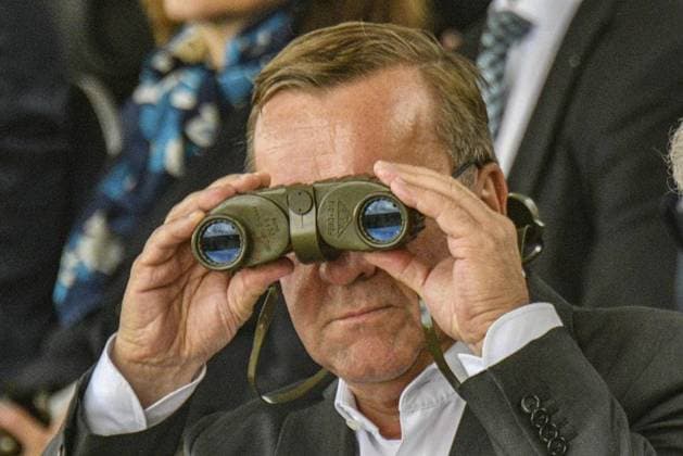 Übung Griffin Storm der deutschen eVA-Brigade in Litauen *** NUR FÜR REDAKTIONELLE ZWECKE *** EDITORIAL USE ONLY ***<p>Bundesminister der Verteidigung Boris Pistorius (SPD) besucht die Übung Griffin Storm der deutschen eVA-Brigade (eVAenhanced Vigilance Activities Brigade) in Litauen. Der Bundesminister der Verteidigung Boris Pistorius (SPD) nimmt an einer Pressekonferenz teil. Der NATO-Generalsekretär und die Botschafter des Nordatlantikrats verschaffen sich damit ein persönliches Bild über das Engagement der Bundeswehr an der NATO-Ostflanke und die enge Verbundenheit zwischen Deutschland und Litauen, fotografiert am 26. Juni 2023 in PabradÃ , Litauen. Deutschland Berlin Berlin Copyright: MaurizioxGambarini *** Exercise Griffin Storm Copyright: MaurizioxGambarini doc7qtqu1shnxu80l5vp9r ,EDITORIAL USE ONLY