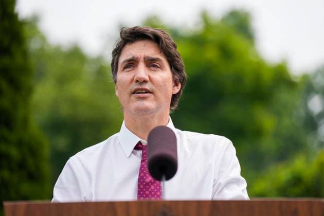 June 28, 2023, Mississauga, ON, CANADA: Prime Minister Justin Trudeau makes an announcement on a child care funding in Mississauga, Ont., Wednesday, June 28, 2023. Mississauga CANADA  - ZUMAc35_ 20230628_zaf_c35_053 Copyright: xAndrewxLahodynskyjx