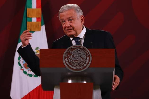 Mexican President, Lopez Obrador Daily Briefing Conference June 28, 2023 in Mexico City, Mexico: President of Mexico, Andres Manuel Lopez Obrador, speaks during the daily morning briefing conference in front of reporters at the national palace, on June 28, 2023 in Mexico City, Mexico. (Photo by Carlos Santiago Eyepix Group) Copyright: xCarlosxSantiagox xEyepixxGroupx CS202306286854