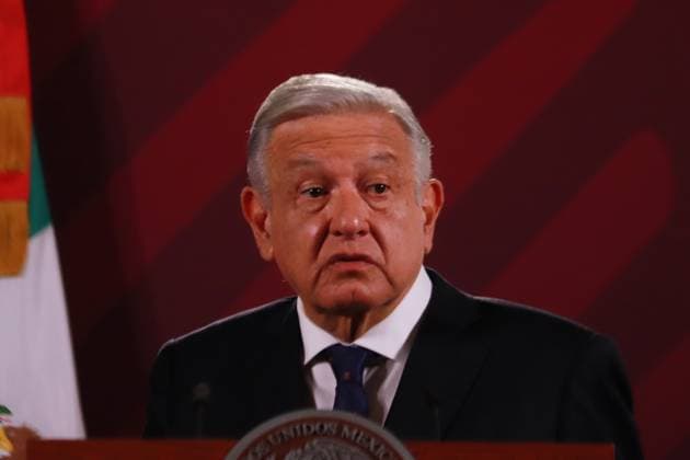 Mexican President, Lopez Obrador Daily Briefing Conference June 28, 2023 in Mexico City, Mexico: President of Mexico, Andres Manuel Lopez Obrador, speaks during the daily morning briefing conference in front of reporters at the national palace, on June 28, 2023 in Mexico City, Mexico. (Photo by Carlos Santiago Eyepix Group) Copyright: xCarlosxSantiagox xEyepixxGroupx CS202306286850