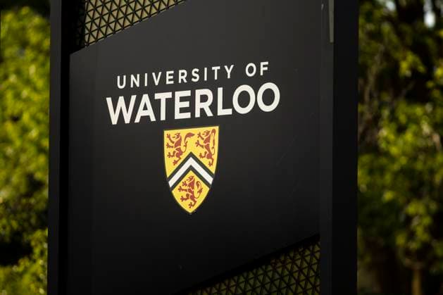 June 28, 2023, Waterloo, ON, Canada: A University of Waterloo sign is shown in Waterloo, Ont., Wednesday, June 28, 2023. Waterloo Canada  - ZUMAc35_ 20230628_zaf_c35_117 Copyright: xNickxIwanyshynx
