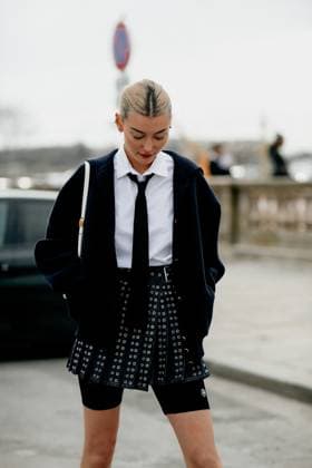 Street style during PFW Fall-Winter 2022-2023 - Paris Street style, Amalie Gassmann arriving at Dior Fall-Winter 2022-2023 show, held at Jardin des Tuileries, Paris, France, on March 1st, 2022. Photo by Marie-Paola Bertrand-Hillion ABACAPRESS.COM  Copyright: xBertrand-HillionxMarie-Paola ABACAx 801071_030 Bertrand-HillionxMarie-Paola ABACAx 801071_030
