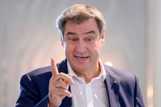 Bavarias Prime Minister Markus Söder CSU at the State Honor Award for the Bavarian Butchers Trade 2023 in the Hubertussaal at Schloss Nymphenburg Munich, 28 06 2023 Bavaria Germany Copyright: xDwixAnoraganingrumx