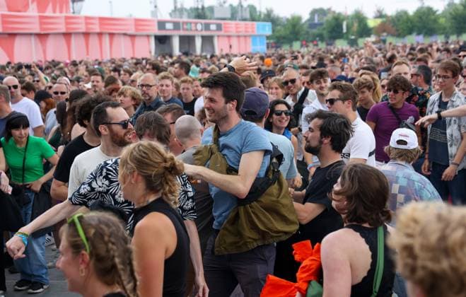 Illustration picture shows fans during the first day of the Rock Werchter music festival in Werchter, Thursday 29 June 2023. The 47th edition of the festival is taking place from 29 June to 2 July.  VIRGINIExLEFOUR 69686201