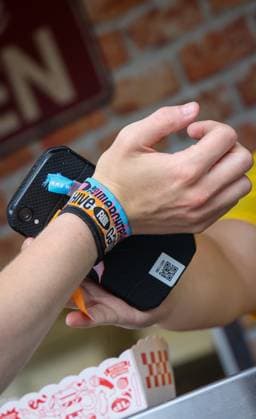 Illustration picture shows the cashless payment system with a wristband during the first day of the Rock Werchter music festival in Werchter, Thursday 29 June 2023. The 47th edition of the festival is taking place from 29 June to 2 July.  VIRGINIExLEFOUR 69686256