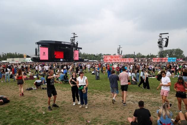 Illustration picture shows the main stage during the first day of the Rock Werchter music festival in Werchter, Thursday 29 June 2023. The 47th edition of the festival is taking place from 29 June to 2 July.  VIRGINIExLEFOUR 69686260