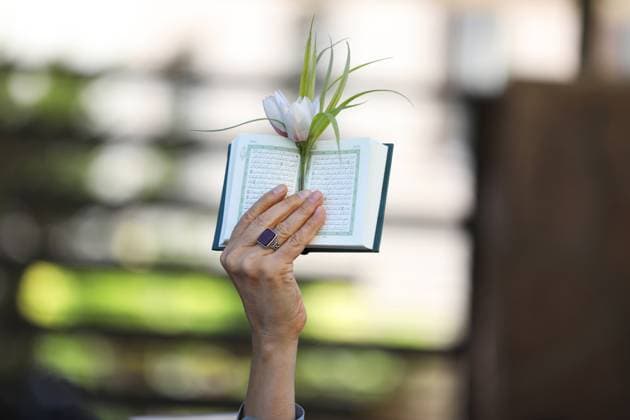 Iran: Protest in front of the Swedish embassy An Iranian demonstrator holds up a copy of Quran, Islam s holy book, during a protest of the burning of a Quran in Sweden, in front of the Swedish Embassy in Tehran, Iran, Friday, June 30, 2023. On Wednesday, a man who identified himself in Swedish media as a refugee from Iraq burned a Quran outside a mosque in central Stockholm. Tehran Tehran Iran Copyright: SobhanxFarajvan