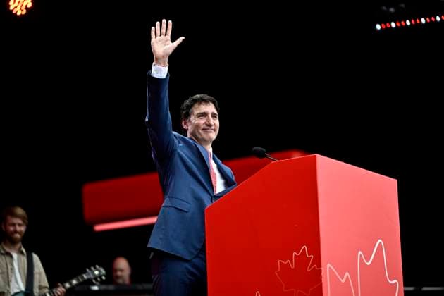 July 1, 2023, Ottawa, ON, CAN: Prime Minister Justin Trudeau makes an address during the Canada Day noon show at LeBreton Flats in Ottawa, on Saturday, July 1, 2023. Ottawa CAN  - ZUMAc35_ 20230701_zaf_c35_051 Copyright: xJustinxTangx