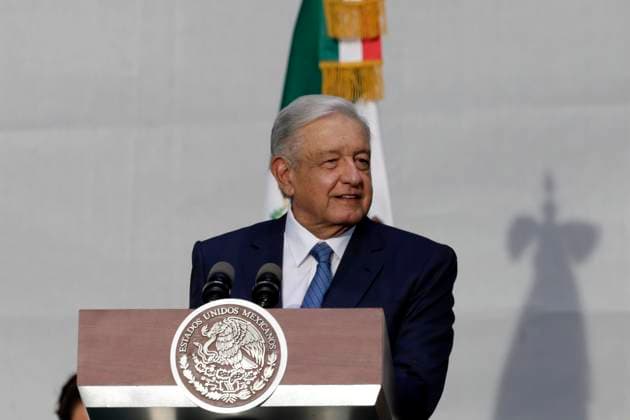 The president of Mexico celebrates his 5 years of democratic triumph July 1, 2023, Mexico City, Mexico: The President of Mexico, Andres Manuel Lopez Obrador, celebrated his 5 years of democratic triumph accompanied by governors and state secretaries before thousands of people in the Zocalo in Mexico City. on July 1, 2023 in Mexico City, Mexico (Photo by Luis Barron Eyepix Group). Copyright: xLuisxBarronx xEyepixxGroupx LB_20230701_AMLO9