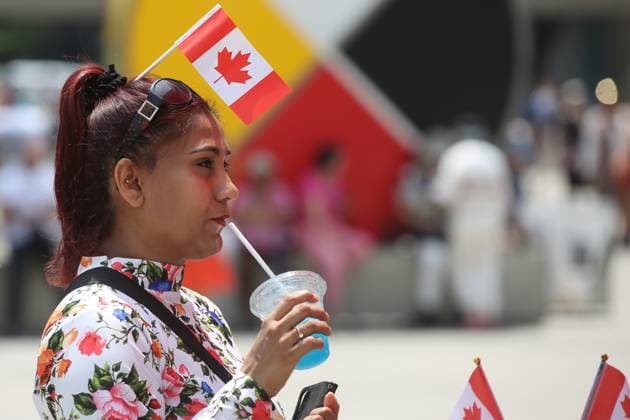 Canadians Celebrate Canada Day In Toronto Canadians celebrate Canada Day in Toronto, Ontario Canada, on July 01, 2023. Toronto Canada  Copyright: xCreativexTouchxImagingxLtdx originalFilename: friedman-canadian230701_np80k.jpg