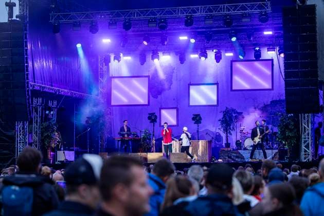 Revolverheld live at the Apoldaer music summer 2023 on the fairground of the Herressener Promenade Apolda, 30 06 2023 Foto:xM.xKremerx xFuturexImage