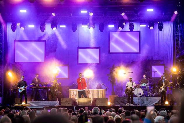 Revolverheld live at the Apoldaer music summer 2023 on the fairground of the Herressener Promenade Apolda, 30 06 2023 Foto:xM.xKremerx xFuturexImage