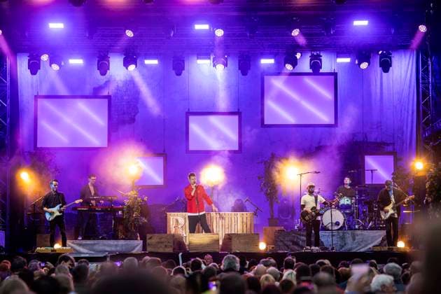 Revolverheld live at the Apoldaer music summer 2023 on the fairground of the Herressener Promenade Apolda, 30 06 2023 Foto:xM.xKremerx xFuturexImage