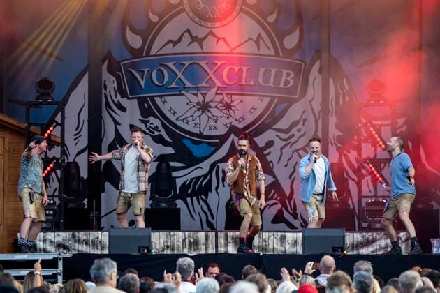 Voxxclub live at the Apoldaer music summer 2023 on the fairground of the Herressener Promenade Apolda, 02 07 2023 Foto:xM.xKremerx xFuturexImage