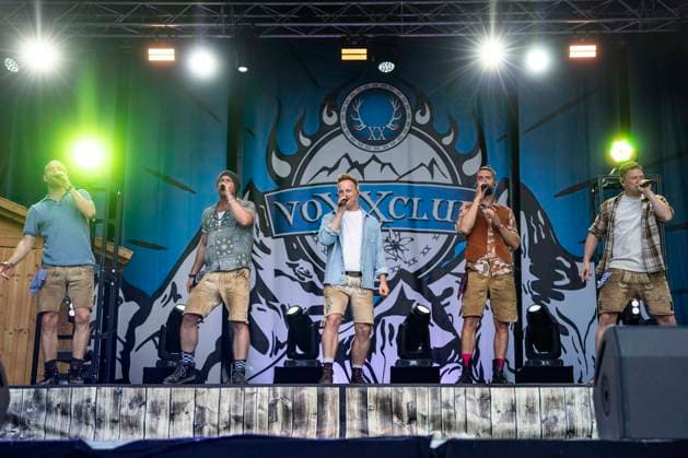 Voxxclub live at the Apoldaer music summer 2023 on the fairground of the Herressener Promenade Apolda, 02 07 2023 Foto:xM.xKremerx xFuturexImage