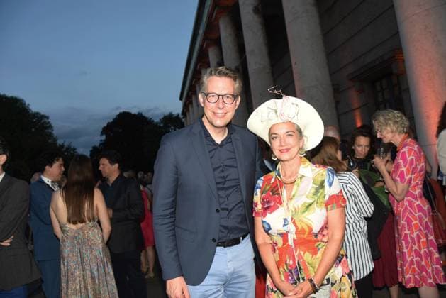 Markus Blume Bavarian Science and Art Minister Irina Wanka Actress Munich 04 07 2023 Bavarian Cultural Summer in the House of Art Award Pro meritis scientiae et litterarum Munich