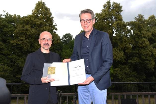 Goyo Montero Laureate Ballet Director State Theater Nuremberg Markus Blume Bavarian Minister of Science and the Arts Munich 04 07 2023 Bavarian Summer of Culture in the House of Art Award Pro meritis scientiae et litterarum Munich