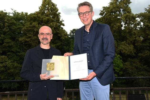 Goyo Montero Laureate Ballet Director State Theater Nuremberg Markus Blume Bavarian Minister of Science and the Arts Munich 04 07 2023 Bavarian Summer of Culture in the House of Art Award Pro meritis scientiae et litterarum Munich
