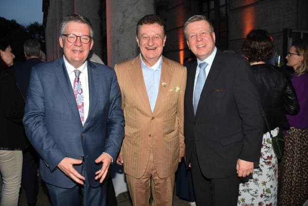 Volkmar Halbleib Mdl Prof Wolfgang M Heckl Deutsches Museum Director Robert Brannekaemper Mdl Muenchen 04 07 2023 Bavarian Summer of Culture in the House of Art Award Pro meritis scientiae et litterarum Muenchen