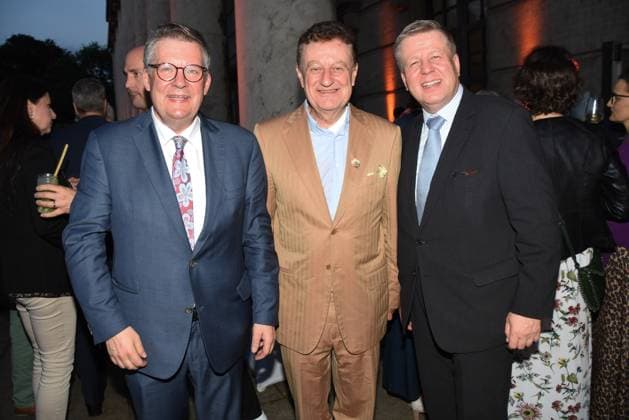 Volkmar Halbleib Mdl Prof Wolfgang M Heckl Director Deutsches Museum Robert Brannekaemper Mdl Muenchen 04 07 2023 Bavarian Summer of Culture in the House of Art Award Pro meritis scientiae et litterarum Muenchen